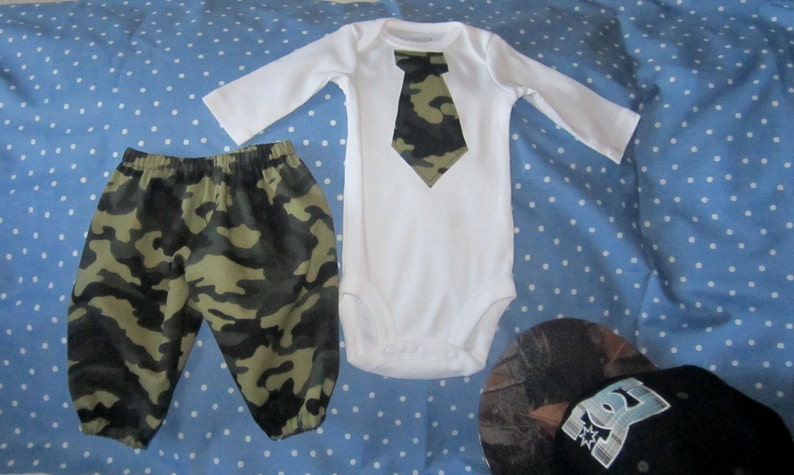 Long or Short sleeves sizes New born to 24 months Baby Boys pants set,Hand made Baby Camo outfit,Pants and shirt set,Cotton pants