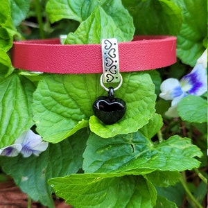 Cremation Heart Urn Bracelet, Handmade with Choice of Band Color