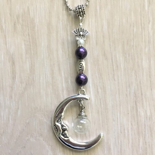 Cremation Rear View Mirror Urn Ornament W/ Glass Globe for Etsy