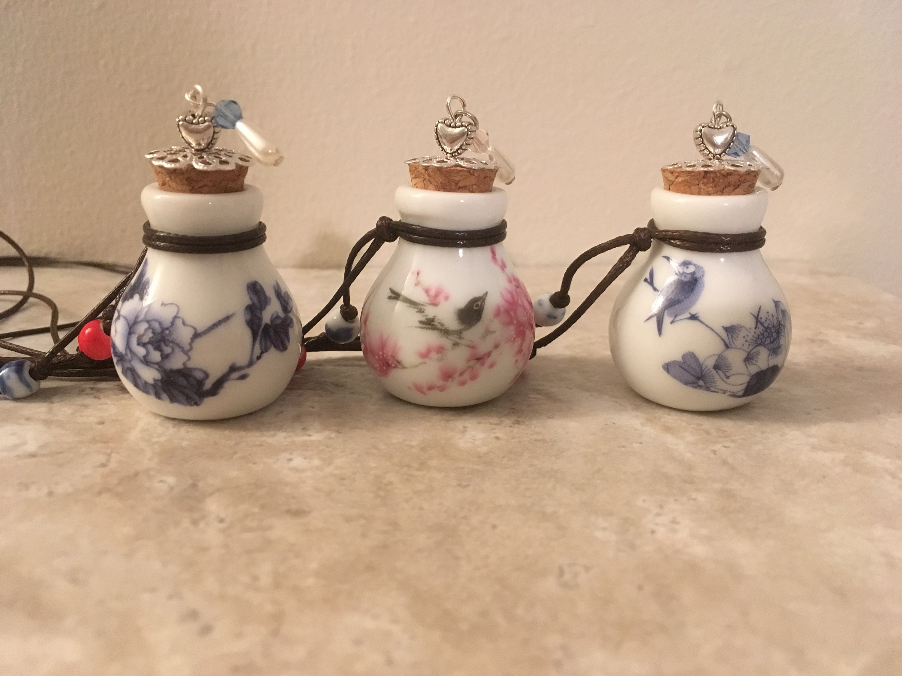 Cremation Urn Rear View Mirror Ornament/pendant Ceramic Urn Etsy