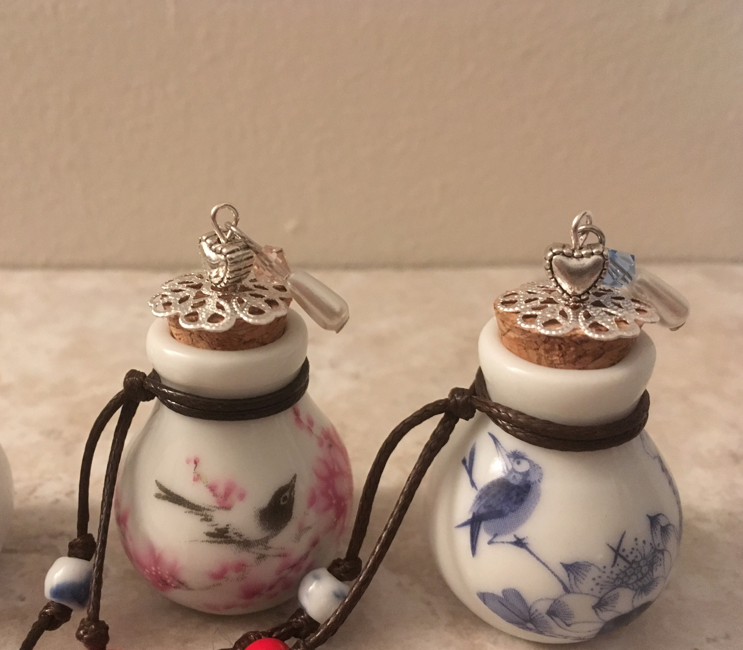 Cremation Urn Rear View Mirror Ornament/pendant Ceramic Urn Etsy