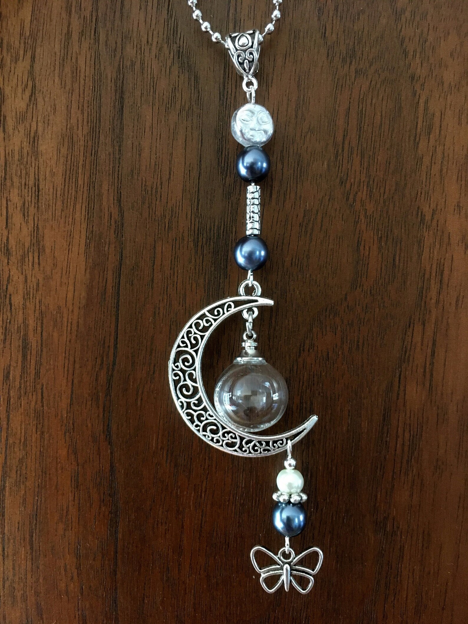 Cremation Rear View Mirror Urn Ornament W/ Glass Globe for Etsy