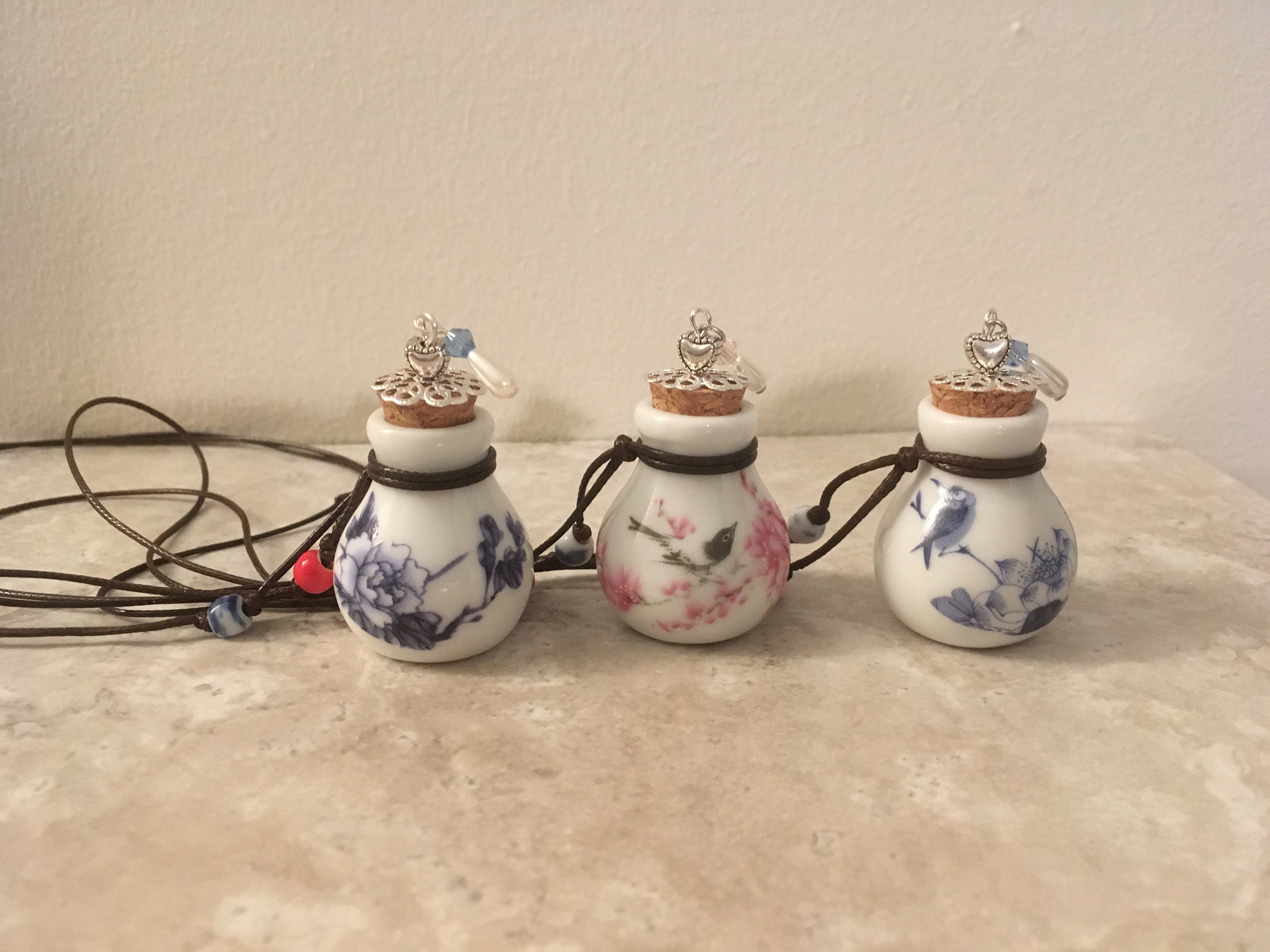 Cremation Urn Rear View Mirror Ornament/pendant Ceramic Urn Etsy