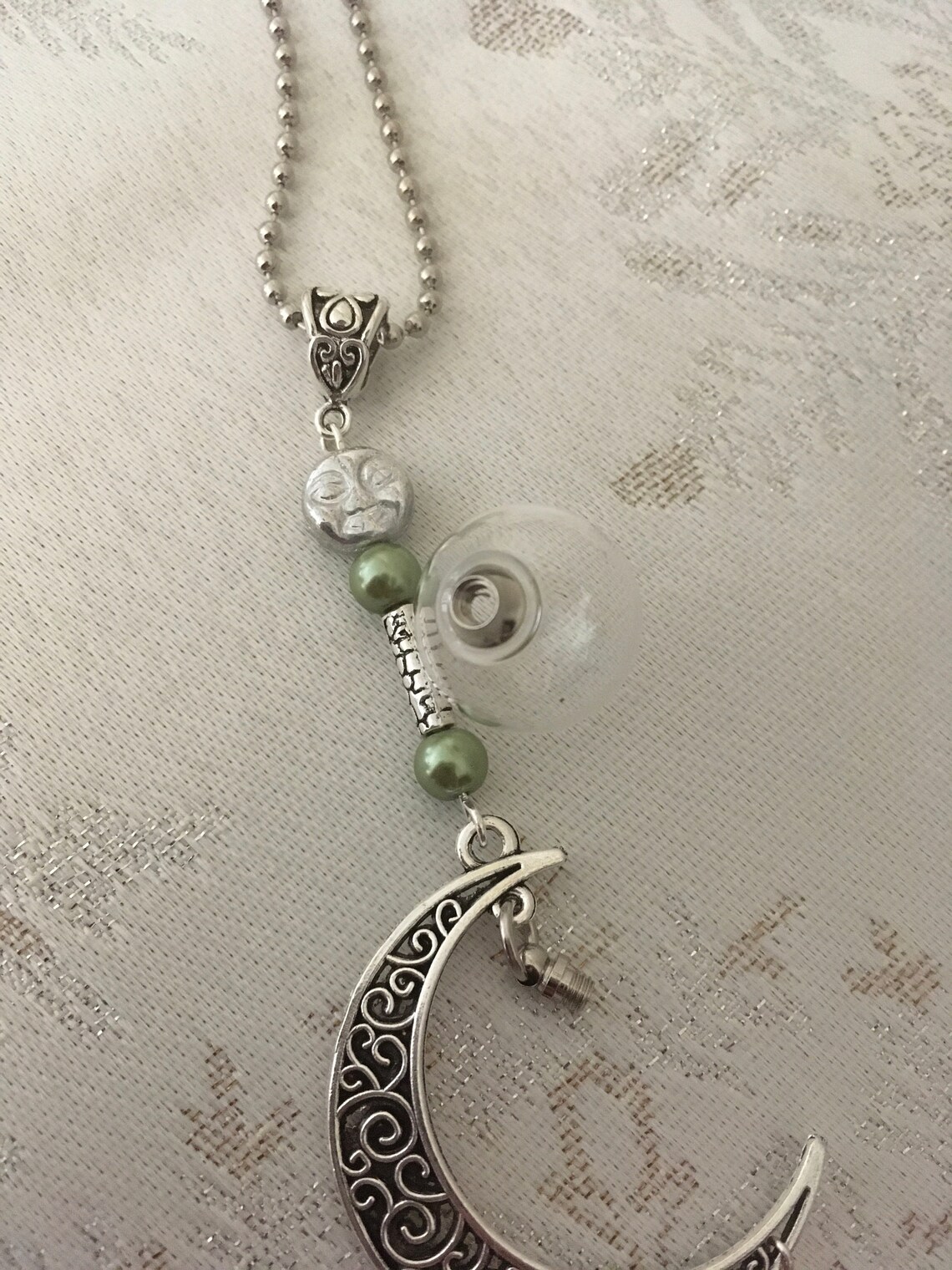 Cremation Rear View Mirror Urn Ornament W/ Glass Globe for Etsy