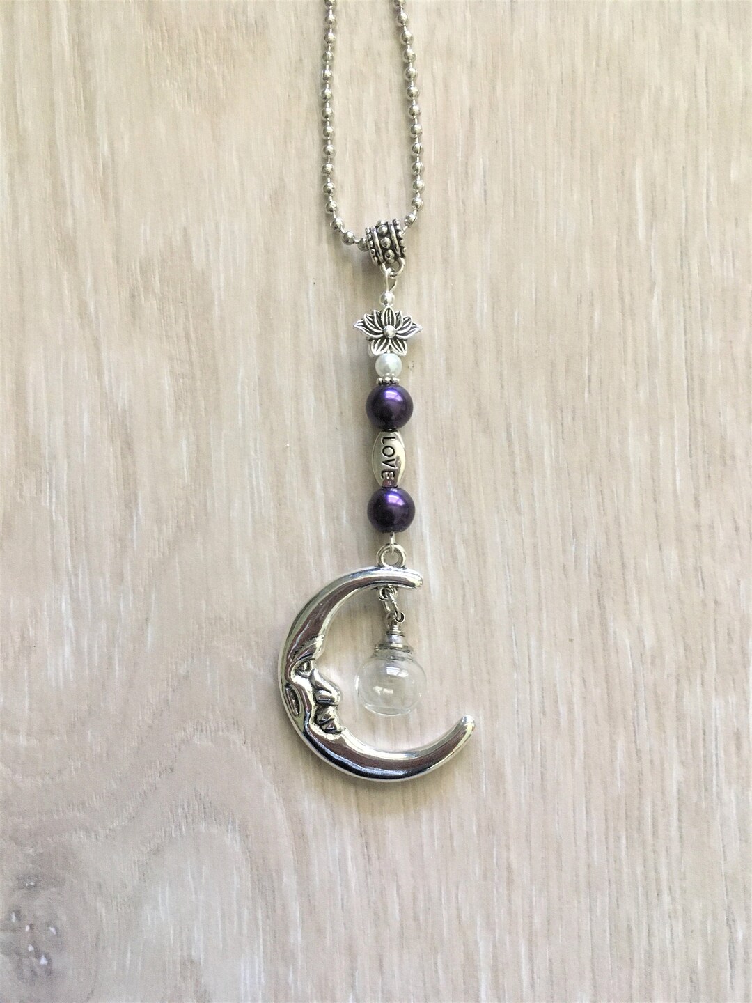 Cremation Rear View Mirror Urn Ornament W/ Glass Globe for Etsy