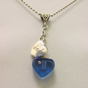 Crystal Vial Cremation Urn Pendant Heart Shaped with CZ Accent and Family Charm
