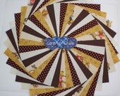5 inch Charm pack 100 Cotton quilting fabric 50 pack Little Critters Skateboarders Nursery print