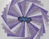 Charm pack 5 inch Squares 100 Cotton Quilting 50 Lavender mix