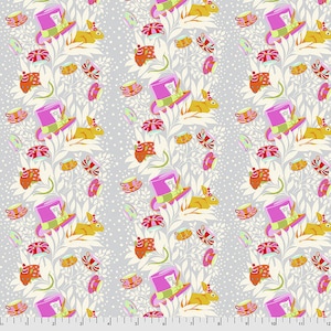 Curiouser & Curiouser By Tula Pink, 100% Cotton Quilt Shop quality Fabric from Free Spirit.  Sold by the 1/2 Yard