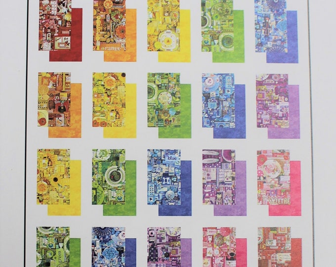 Beginner Quilt Pattern Colored Shadow Boxes by Ladeebug Etsy