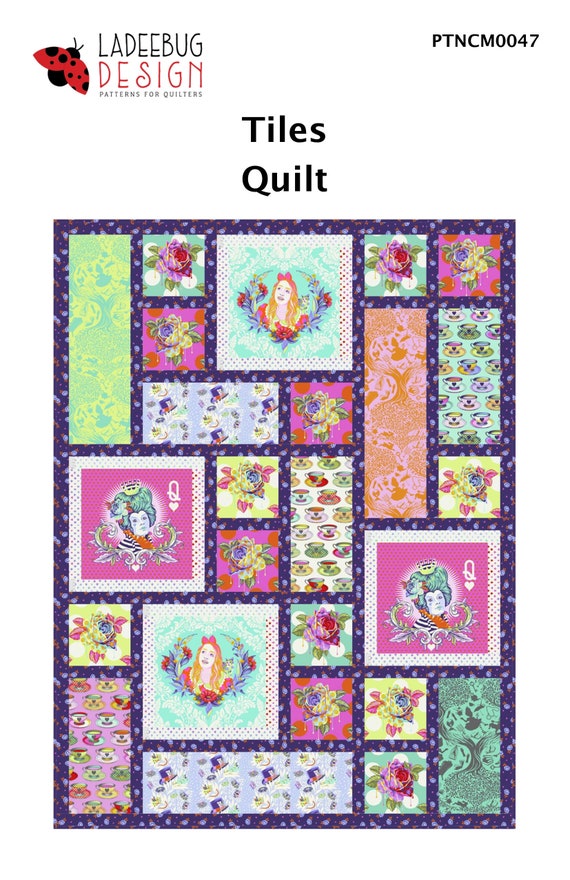 Beginner Quilt Pattern Tiles Quilt by Ladeebug Design Etsy