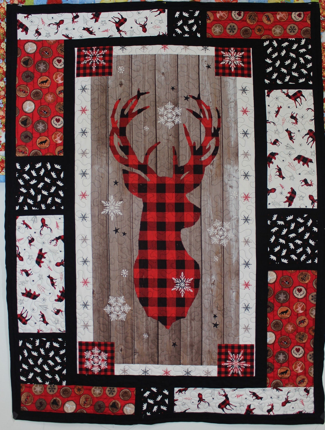 Message Board Quilt Kit With Warm Winter Wishes Henry Glass Etsy