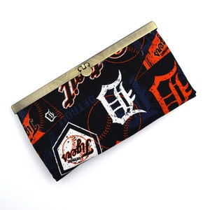 Tarjetero tipo billetera para mujer, fanáticos de los Detroit Tigers, esto es para ti, tiene capacidad para 20 tarjetas y más