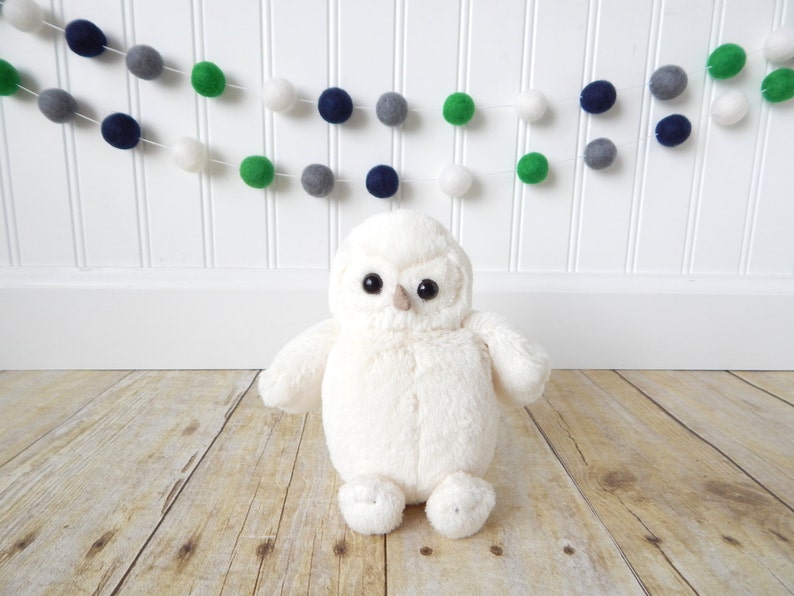 Green and Navy Felt Ball Garland, Nautical Nursery Decor, Felt Ball Garland, Pom Pom, Baby Boy Nursery Decor, Playroom Decor, Gray image 2