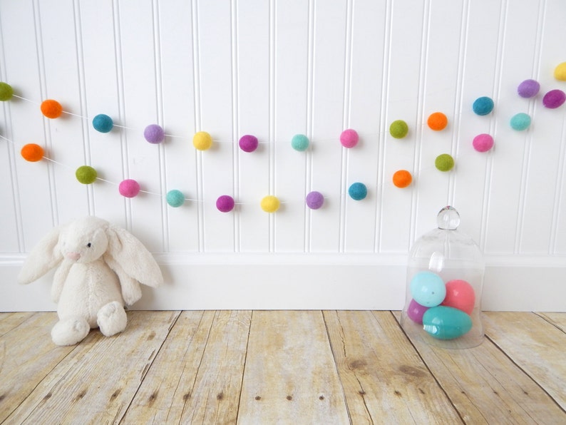 Spring Garland Easter Garland Pastel Garland Easter Decor Etsy