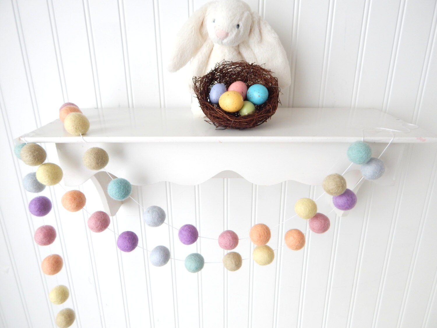 Spring Garland Easter Garland Pastel Garland Easter Decor Etsy