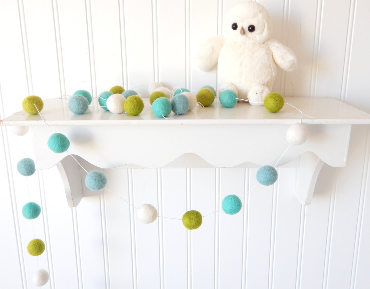 Mint Garland Baby Boy Nursery Decor Aqua Blue Lime Green Etsy
