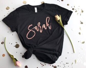 Rose gold shirt - Etsy Nederland