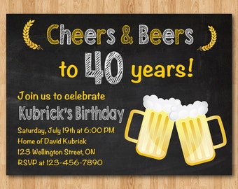 40th birthday invitation for