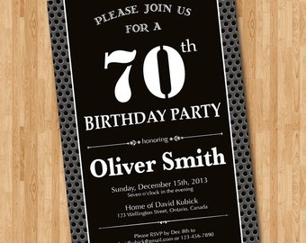 70th Birthday Bash Etsy