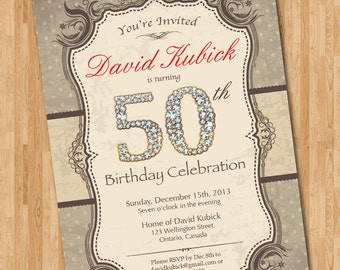 80th birthday invitations etsy