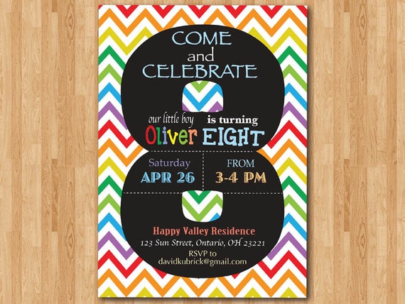 8Th Birthday Invitation 7