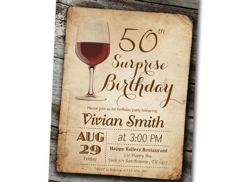 Surprise Anniversaire 50 Ans