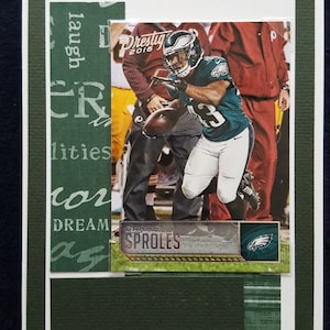 Philadelphia Eagles Birthday card with Fletcher Cox on a detachable trading card