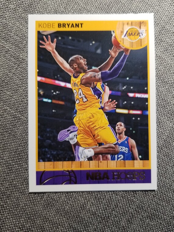 Los Angels Lakers Birthday Card With a Detachable Trading Card of Kobe Bryant Lebron James or Anthony Davis Etsy