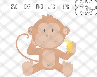 Download Funky Monkey Clipart and Digital paper set Monkey clip art
