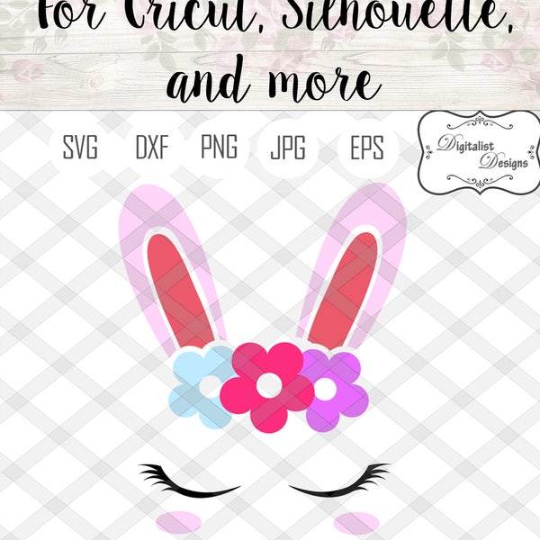 easter svg, easter bunny svg, flowers svg, eyelashes svg, girls easter outfit, easter shirt, printable, dxf, iron on, cricut, silhouette