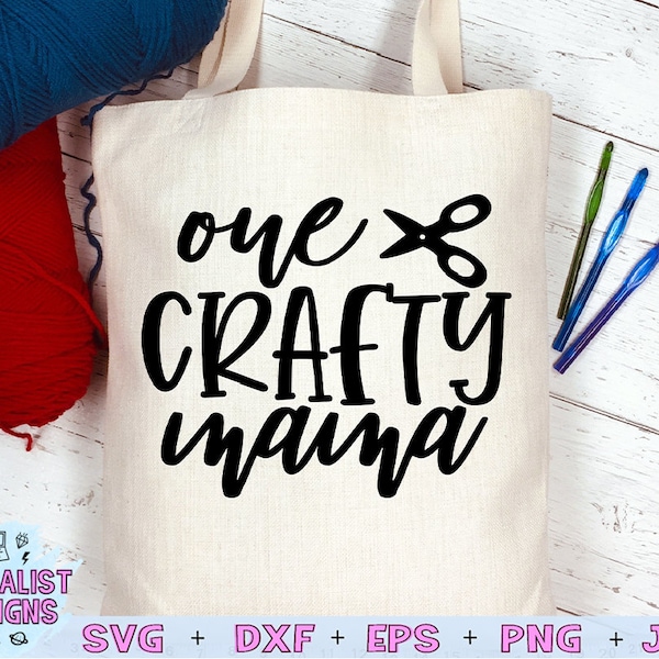 crafting svg, one crafty mama svg, sublimation, cricut, funny svg, quote svg, silhouette, dxf, png, printable, iron on