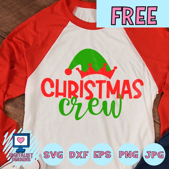 Free Svg File Christmas Crew Svg Elf Hat Svg Christmas Etsy