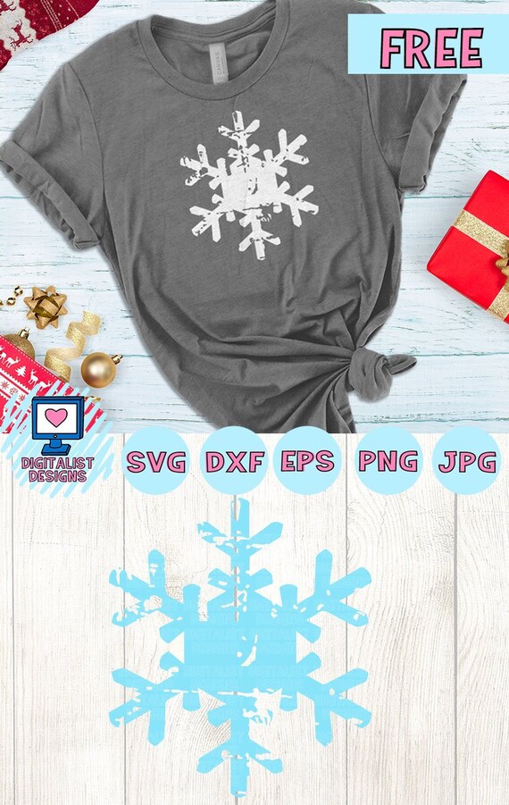 Free Svg File Free Snowflake Svg Snowflake Vector Etsy