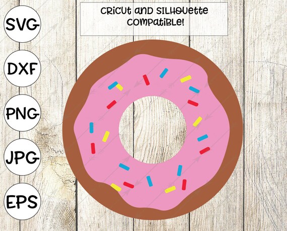 Donut Svg Sprinkles Svg Donut Clipart Doughnut Svg Etsy