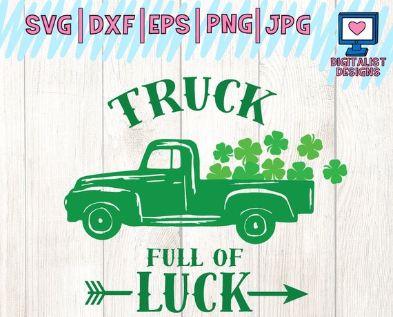 Download truck svg clover svg st patrick's day svg kids svg | Etsy