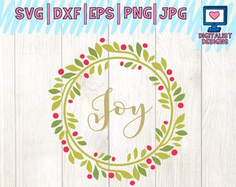 Christmas wreath svg, winter svg, merry christmas clipart, snowflake svg, silhouette, vector, cricut cut files, christmas svg