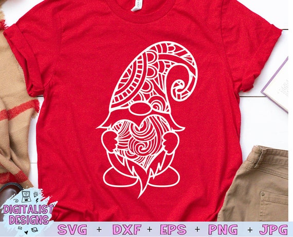 Download Gnome Zentangle Svg Valentines Day Svg Valentines Svg Gnome Etsy