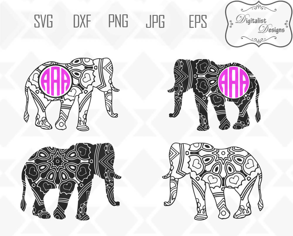 Download Mandala svg mandala elephant elephant svg elephant | Etsy