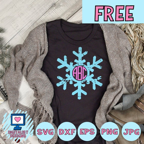 Download Free Free Svg File Snowflake Svg Snowflake Monogram Svg Etsy SVG Cut Files