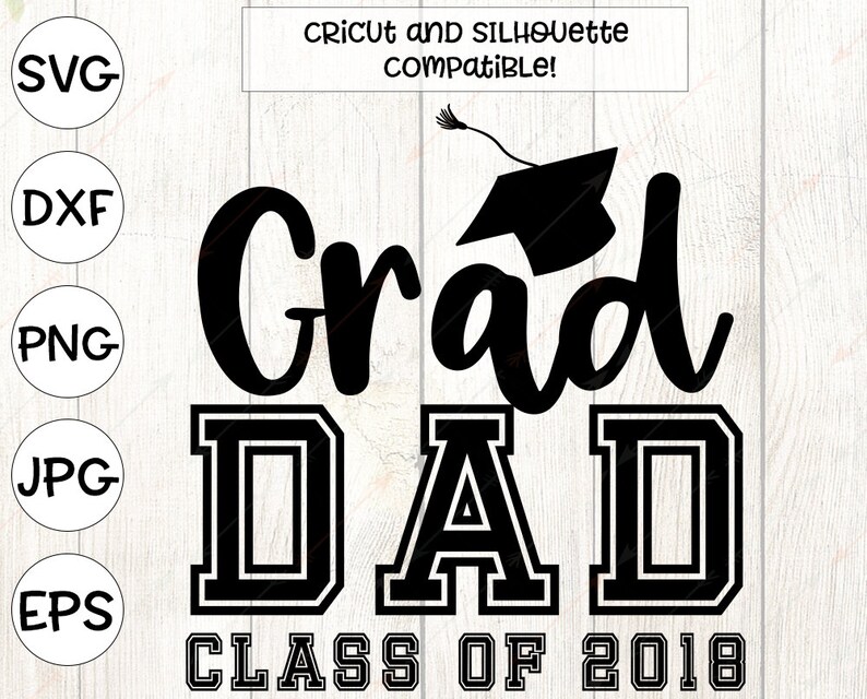 Download 2018 grad svg graduation svg grad dad svg graduation cap | Etsy