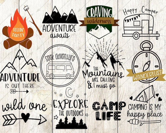 Camp Svg Happy Camper Svg Camping Svg Summer Svg Cricut Etsy
