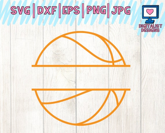Download Basketball Monogram Svg Split Monogram Svg Basketball Etsy