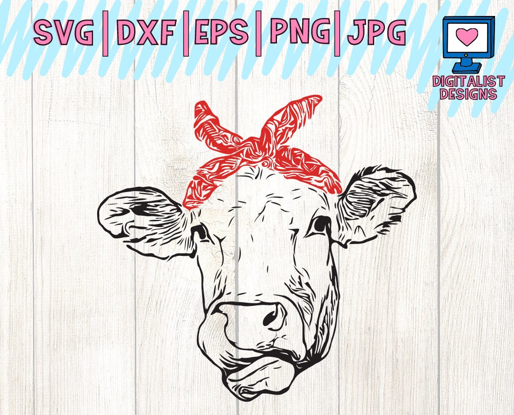 Download Cow svg heifer svg cow clipart cow face svg svg files | Etsy