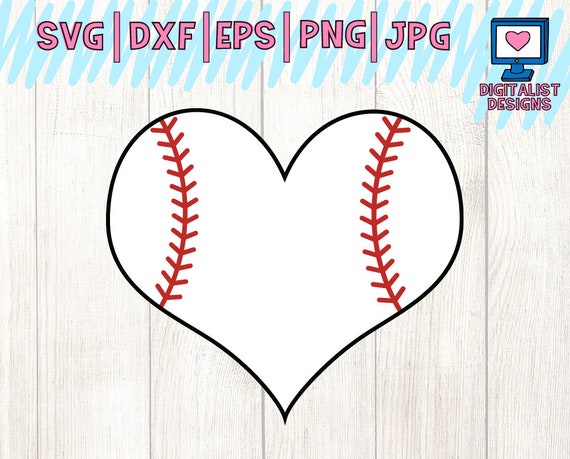 Download Baseball Svg Heart Svg Baseball Shirt Sports Svg Softball Etsy