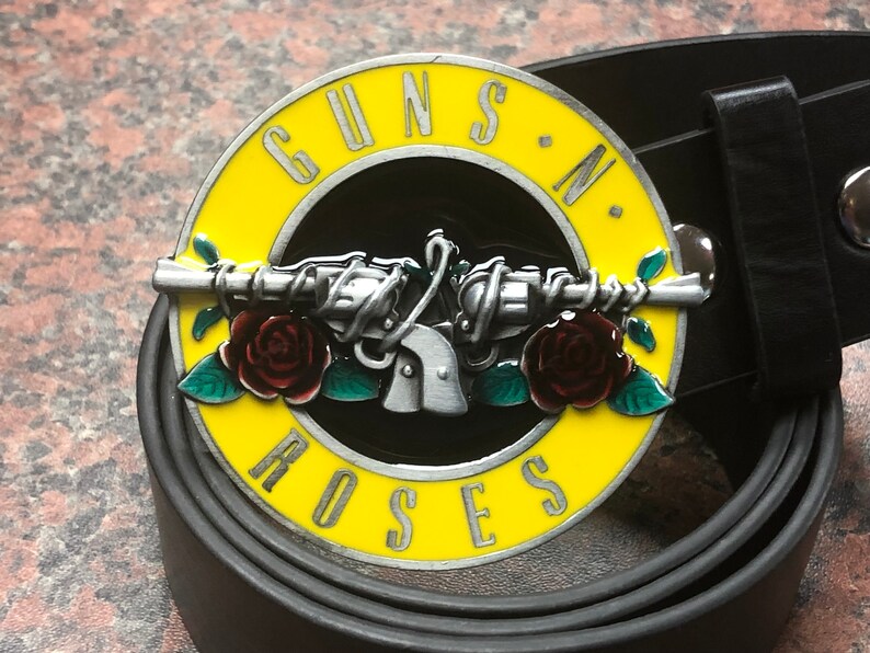 Led Zeppelin Logo Oval Red Finish Metal Belt Buckle