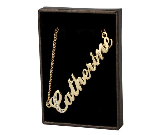 Swarovski name necklace best sale