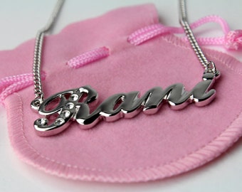 Name Necklace Rani Gold Plated 18ct 