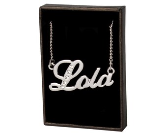 Name Necklace Lola Personalized 