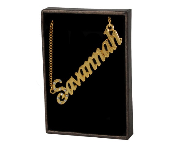 Savannah name hotsell necklace
